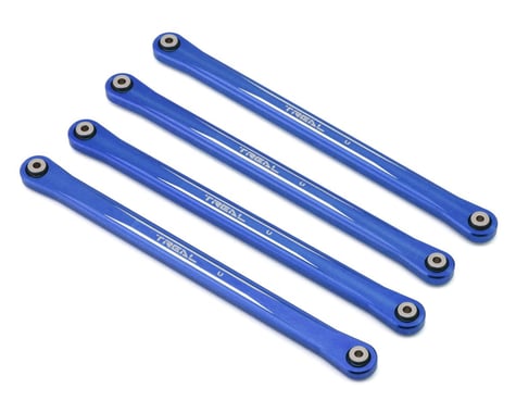 Treal Hobby Losi LMT Aluminum Upper Link Bars (Blue) (4)