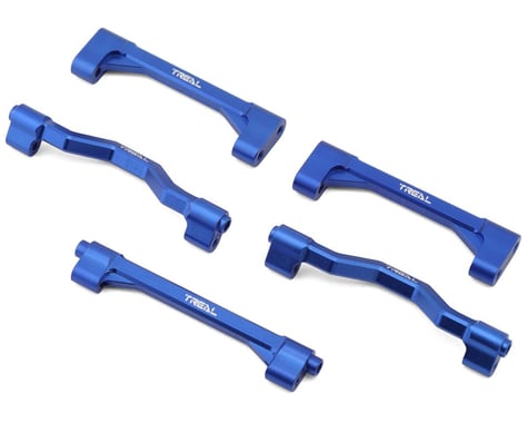 Treal Hobby Losi LMT Aluminum Chassis Cross Brace Set (Blue) (5)