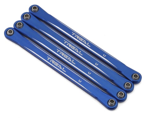 Treal Hobby Losi Mini LMT Aluminum Upper Suspension Links (Blue) (4)