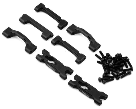 Treal Hobby Losi Mini LMT Aluminum Chassis Cross Brace Set (Black)
