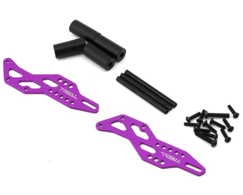 Treal Hobby Losi Mini LMT Aluminum Wheelie Bar Set (Purple)