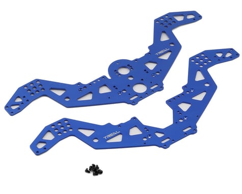 Treal Hobby Losi Mini LMT Aluminum Chassis Frame Side Plates (Blue) (2)
