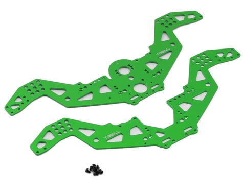 Treal Hobby Losi Mini LMT Aluminum Chassis Frame Side Plates (Green) (2)