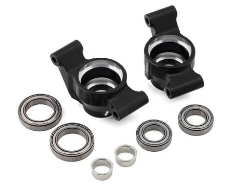 Treal Hobby CNC-Machined Aluminum Rear Hubs for Traxxas Maxx (Black) (2)