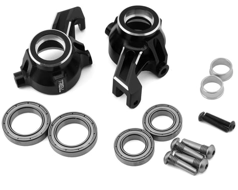 Treal Hobby Front Steering Knuckles for Traxxas Maxx (Black) (2)