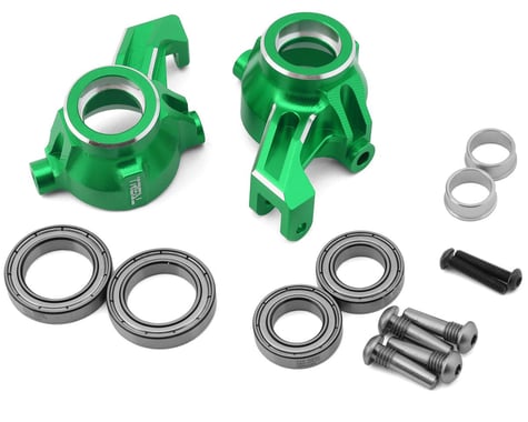 Treal Hobby Front Steering Knuckles for Traxxas Maxx (Green) (2)