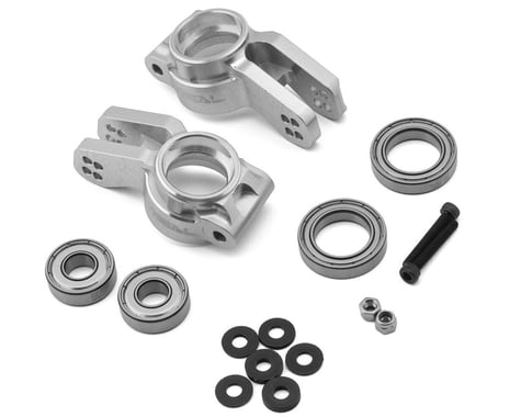 Treal Hobby Arrma 6S BLX 7075 Aluminum Rear Hub Set (Silver) (2)