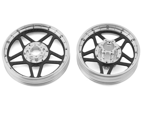 Treal Hobby Losi Promoto MX CNC Aluminum Wheel Set w/Carbon Spokes