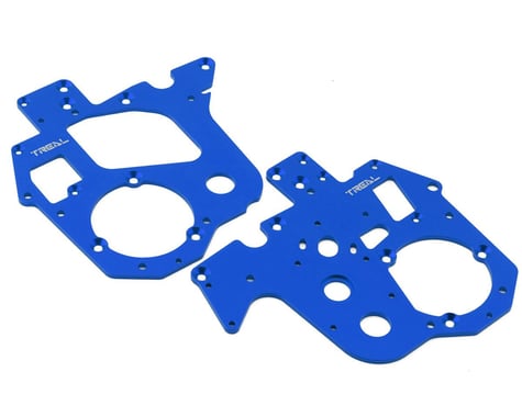 Treal Hobby Promoto MX Aluminum Chassis Plates (Blue) (2)