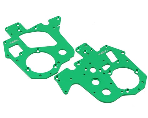 Treal Hobby Promoto MX Aluminum Chassis Plates (Green) (2)