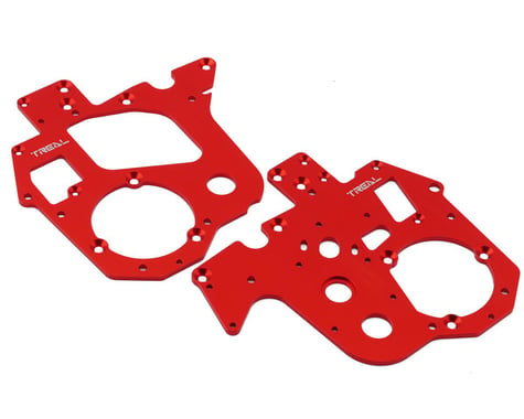Treal Hobby Promoto MX Aluminum Chassis Plates (Red) (2)