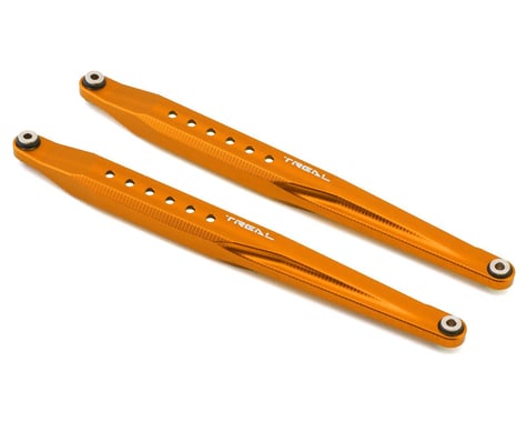 Treal Hobby Axial RBX10 Ryft Aluminum Rear Trailing Arms (Orange) (2)