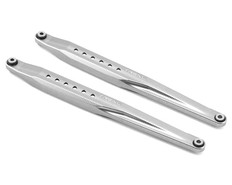 Treal Hobby Axial RBX10 Ryft Aluminum Rear Trailing Arms (Silver) (2)