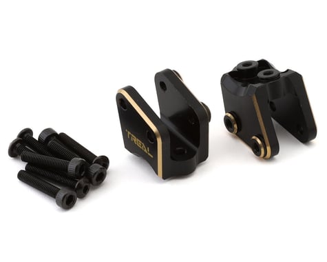 Treal Hobby Axial RBX10 Ryft Brass Rear Link Mounts (Black) (2) (22.65g)