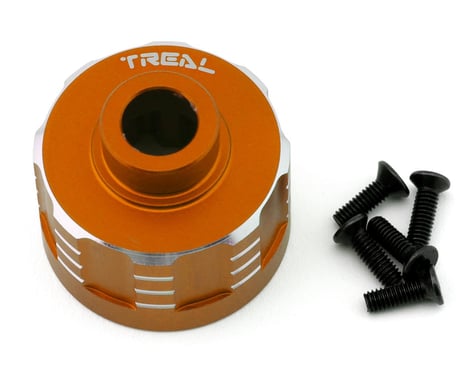 Treal Hobby Axial RBX10 Ryft Aluminum Differential Housing Cup (Orange)