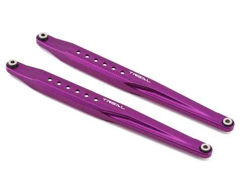 Treal Hobby Axial RBX10 Ryft Aluminum Rear Trailing Arms (Purple) (2)