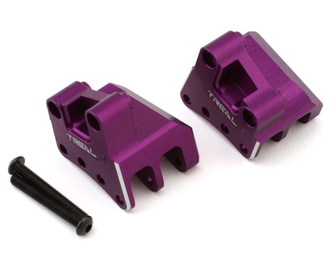 Treal Hobby Axial RBX10 Ryft Aluminum Rear Shock Mounts (Purple) (2) (4-Holes)