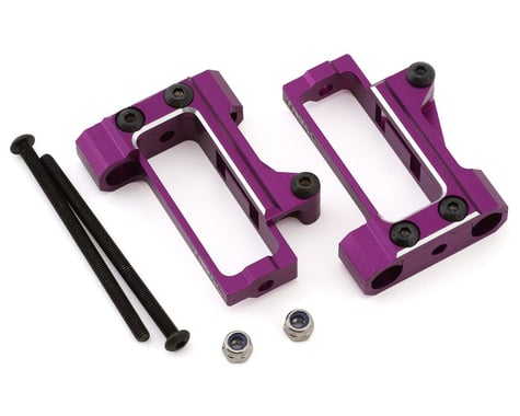 Treal Hobby Axial RBX10 Ryft Aluminum Front Shock Mounts (Purple) (2)