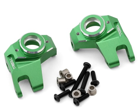 Treal Hobby Axial SCX10 III CNC Aluminum Front Steering Knuckles (Green) (2)