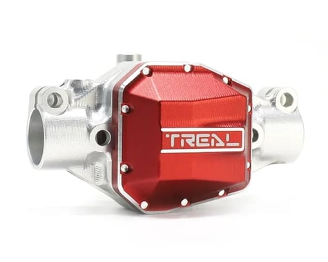 Treal Hobby Axial SCX10 Pro 7075 Aluminum Front Center Axle Housing (Silver)