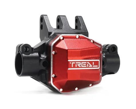 Treal Hobby Axial SCX10 Pro 7075 Aluminum Rear Center Axle Housing (Black)