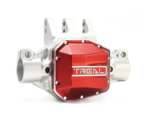 Treal Hobby Axial SCX10 Pro 7075 Aluminum Rear Center Axle Housing (Silver)