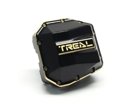 Treal Hobby Axial SCX10 Pro Brass Differential Cover (Black) (64g)