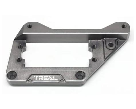 Treal Hobby Axial SCX10 Pro 7075 Aluminum Front 4-Link Servo Mount (Grey)