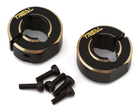 Treal Hobby Axial SCX24 Brass Rear Counter Weights (Black) (2) (10g)