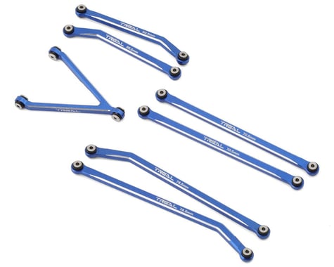 Treal Hobby Axial SCX24 Aluminum High Clearance Link Set (Blue) (7) (Gladiator)