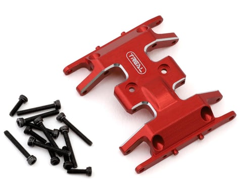 Treal Hobby Axial SCX24 Aluminum Skid Plate (Red)