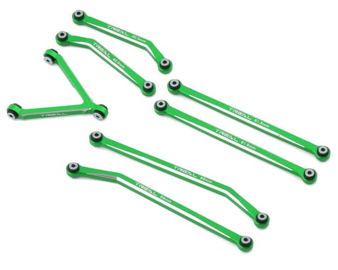 Treal Hobby Axial SCX24 Aluminum High Clearance Link Set (Green) (Deadbolt)