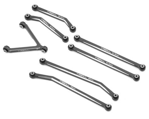 Treal Hobby Axial SCX24 Aluminum High Clearance Link Set (Grey) (Deadbolt)