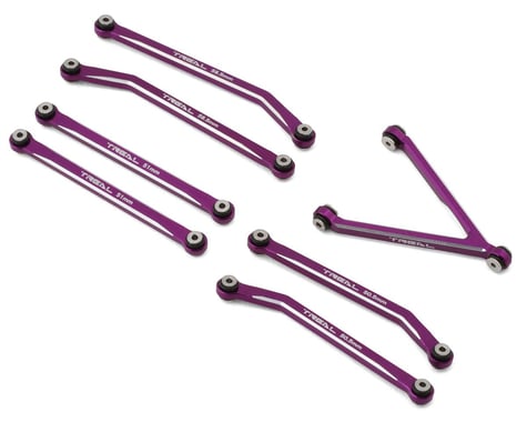 Treal Hobby Axial SCX24 Aluminum High Clearance Link Set (Purple)