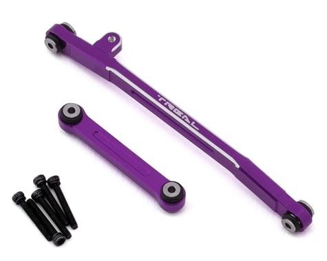 Treal Hobby Axial SCX24 V2 Aluminum Steering Links Set (Purple)