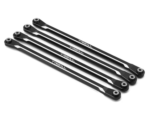 Treal Hobby SCX6 Aluminum Lower Links Set (Black) (Std Length) (4)
