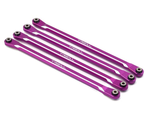 Treal Hobby SCX6 Aluminum Lower Links Set (Purple) (Std Length) (4)