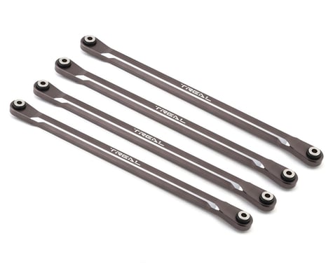 Treal Hobby SCX6 Aluminum Lower Links Set (Titanium) (Std Length) (4)