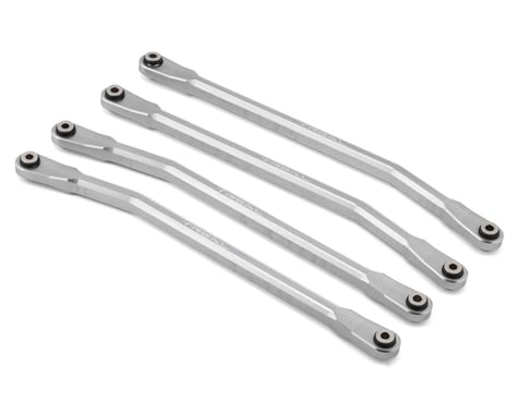 Treal Hobby SCX6 Aluminum High Clearance Link Set (Silver) (4)