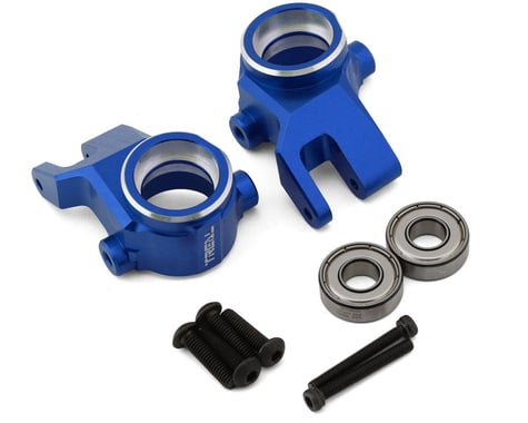 Treal Hobby Aluminum Steering Knuckles for Traxxas Sledge (Blue) (2)