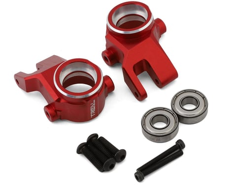 Treal Hobby Aluminum Steering Knuckles for Traxxas Sledge (Red) (2)