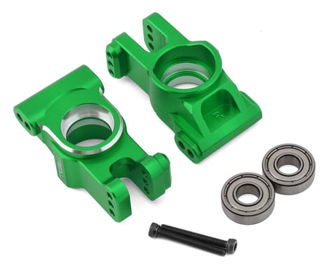 Treal Hobby Aluminum Rear Hub Carriers for Traxxas Sledge (Green) (2)