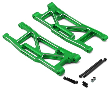 Treal Hobby Aluminum Rear Suspension Arms for Traxxas Sledge (Green) (2)