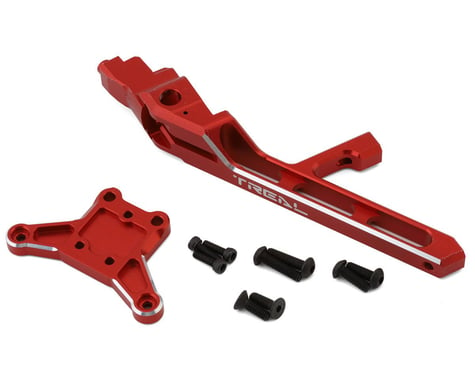 Treal Hobby Aluminum Front Chassis Brace Set for Traxxas Sledge (Red)