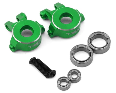 Treal Hobby Aluminum Front Steering Knuckles for Traxxas TRX-4M (Green) (2)