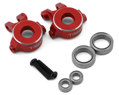Treal Hobby Aluminum Front Steering Knuckles for Traxxas TRX-4M (Red) (2)