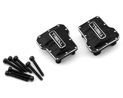 Treal Hobby Aluminum Axle Differential Covers for Traxxas TRX-4M (Black) (2)