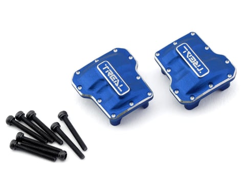 Treal Hobby TRX-4M Aluminum Axle Differential Covers (Blue) (2)