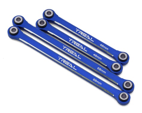 Treal Hobby Aluminum Upper Suspension Links for Traxxas TRX-4M (Blue) (4)