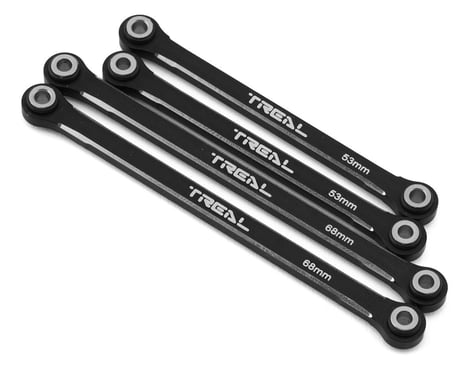 Treal Hobby Aluminum Lower Suspension Links for Traxxas TRX-4M (Black) (4)